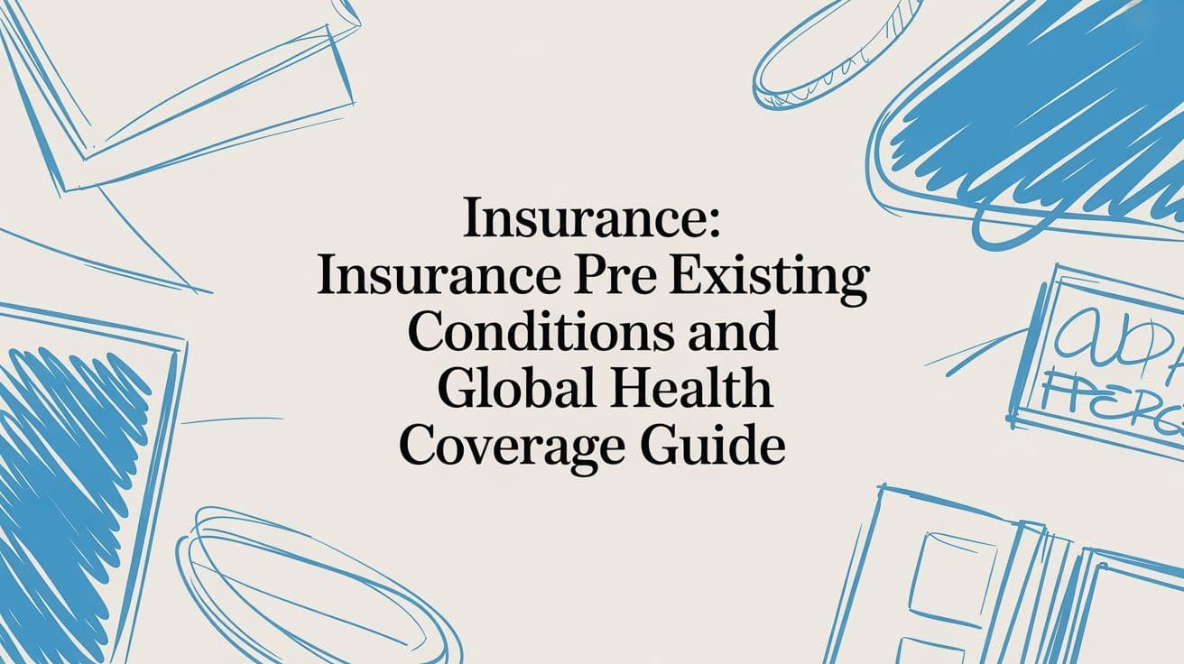 Insurance: insurance pre existing conditions and global health coverage guide