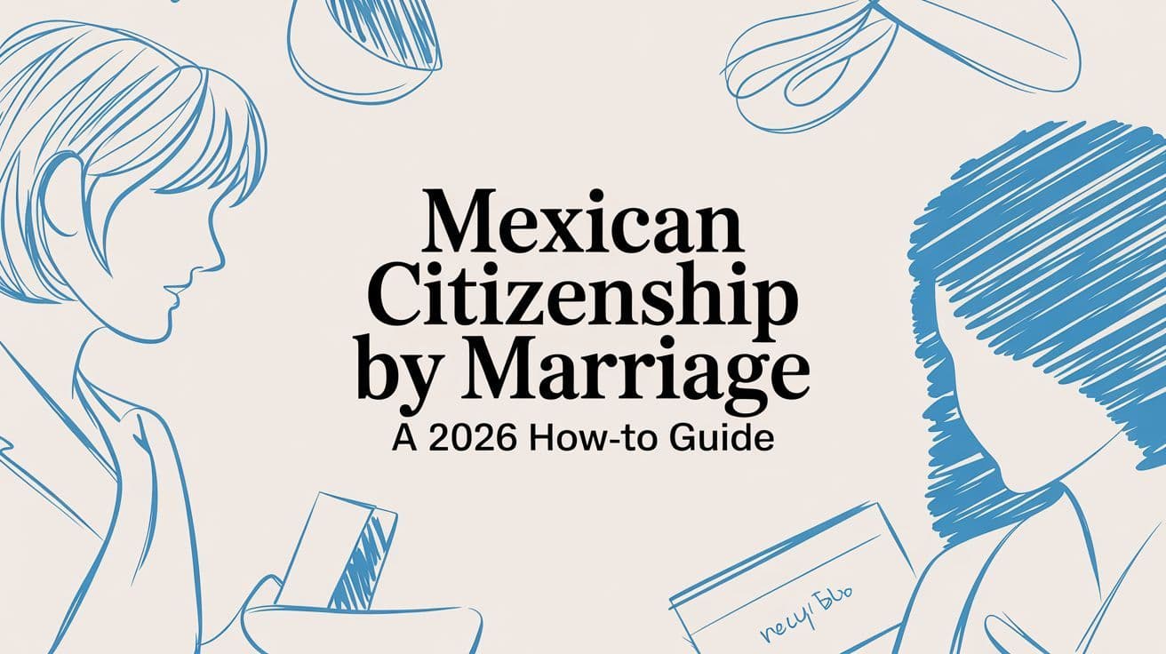 Mexican Citizenship by Marriage A 2026 How-To Guide